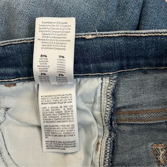 Mother The Hustler Ankle Fray Stretch High Rise Satisfaction, Guaranteed Jeans - Picture 9 of 9